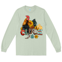 Matcha cluck it coop animals hen and chick aztec serape leopard Long Sleeve Tee - Artiststas