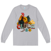 Moon Dust cluck it coop animals hen and chick aztec serape leopard Long Sleeve Tee - Artiststas