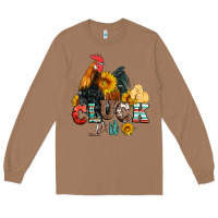 Cluck It Coop Animals Hen And Chick Aztec Serape Leopard Long Sleeve Tee | Teevron