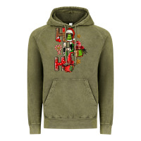 Vintage Olive ho ho ho afro gnomes Vintage Hoodie - FaDigitalArtStudio