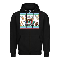 Black i'm just here for the snacks Zipper Hoodie - MaliasSmallBusiness