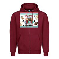 Burgundy i'm just here for the snacks Zipper Hoodie - MaliasSmallBusiness