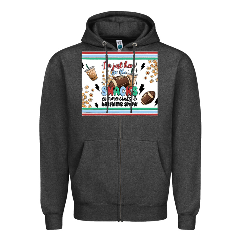 I'm Just Here For The Snacks Zipper Hoodie by MaliasSmallBusiness | Teevron
