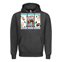 Charcoal Heather i'm just here for the snacks Zipper Hoodie - MaliasSmallBusiness