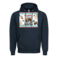 Navy i'm just here for the snacks Zipper Hoodie - MaliasSmallBusiness