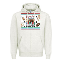 Oatmeal Heather i'm just here for the snacks Zipper Hoodie - MaliasSmallBusiness