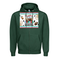 Sports Green i'm just here for the snacks Zipper Hoodie - MaliasSmallBusiness