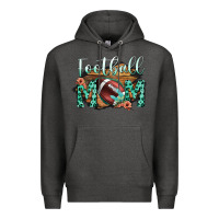 Charcoal Heather Football Mom Premium Hoodie - Bettercallsaul