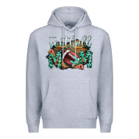 Heather Grey Football Mom Premium Hoodie - Bettercallsaul