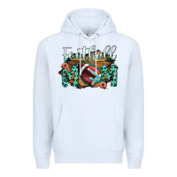 White Football Mom Premium Hoodie - Bettercallsaul