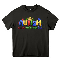 Asphalt autism accept understand love Heavy Core Tee - MaliasSmallBusiness