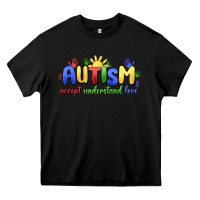 Black autism accept understand love Heavy Core Tee - MaliasSmallBusiness