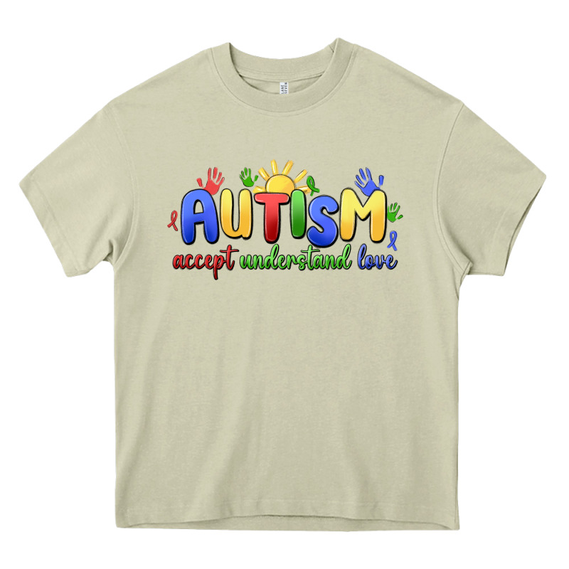 Autism Accept Understand Love Heavy Core Tee by MaliasSmallBusiness | Teevron