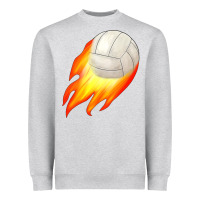Heather Grey volleyball Heavyweight Sweatshirt - JahusDesignShop