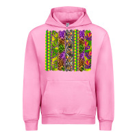 Fuchsia Pink Mardi Gras brushstroke Urban Hoodie - HowdyJamesFarm
