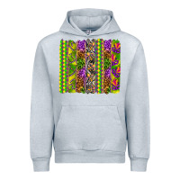 Heather Grey Mardi Gras brushstroke Urban Hoodie - HowdyJamesFarm