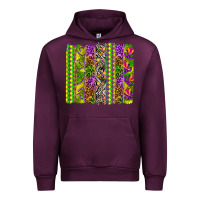 Mauve Wine Mardi Gras brushstroke Urban Hoodie - HowdyJamesFarm