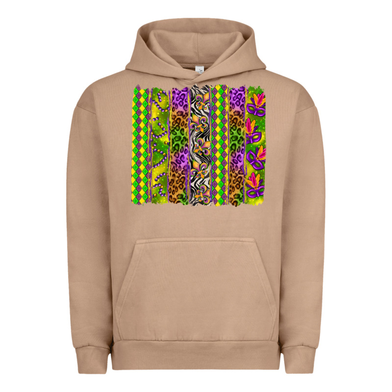 Mardi Gras Brushstroke Urban Hoodie by HowdyJamesFarm | Teevron