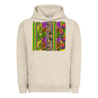 Pigment French Oak Mardi Gras brushstroke Urban Hoodie - HowdyJamesFarm