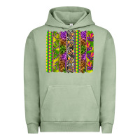 Pigment Oil Green Mardi Gras brushstroke Urban Hoodie - HowdyJamesFarm