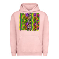 Pigment Salmon Mardi Gras brushstroke Urban Hoodie - HowdyJamesFarm