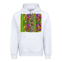 White Mardi Gras brushstroke Urban Hoodie - HowdyJamesFarm