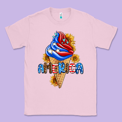 Ice Cream America Classic Tee Designed By Adodesignshop