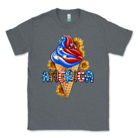 Charcoal Heather ice cream america Classic Tee - AdoDesignShop