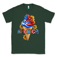 Sports Green ice cream america Classic Tee - AdoDesignShop