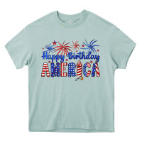 Arona happy birthday america Heavy Core Tee - Artiststas