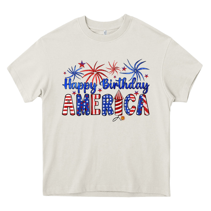 Happy Birthday America Heavy Core Tee by Artiststas | Teevron
