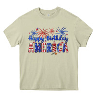 Mossy happy birthday america Heavy Core Tee - Artiststas