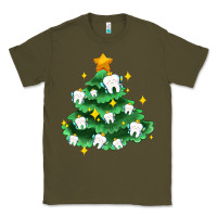 Army Green Christmas tree with teeth Classic Tee - AdoDesignShop