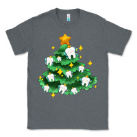 Charcoal Heather Christmas tree with teeth Classic Tee - AdoDesignShop