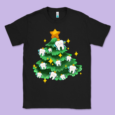 Christmas Tree With Teeth Classic Tee Designed By Adodesignshop