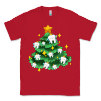 Red Christmas tree with teeth Classic Tee - AdoDesignShop