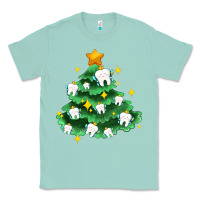 Seafoam Christmas tree with teeth Classic Tee - AdoDesignShop