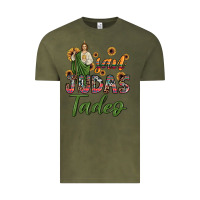 Vintage Olive san judas tadeo sunflower Vintage Tee - JahusDesignShop