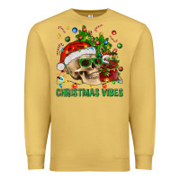 Antique Gold Christmas Vibes Premium Sweatshirt - BundleAndBundleShop