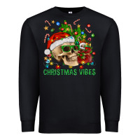 Black Christmas Vibes Premium Sweatshirt - BundleAndBundleShop