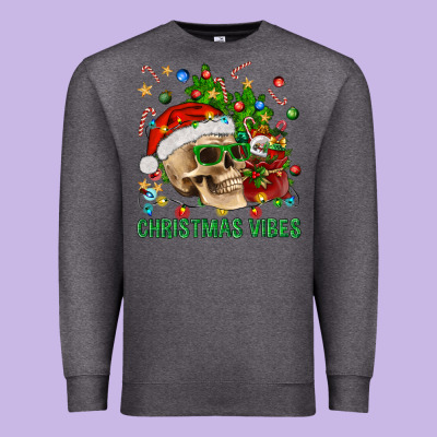 Christmas Vibes Premium Sweatshirt Designed By Bundleandbundleshop