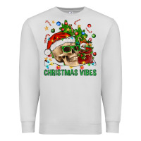 Dove Grey Christmas Vibes Premium Sweatshirt - BundleAndBundleShop