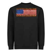 Black usa flag leopard Heavyweight Sweatshirt - JahusDesignShop