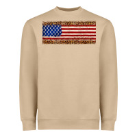 Mushroom usa flag leopard Heavyweight Sweatshirt - JahusDesignShop