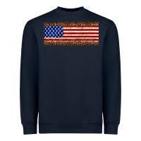 Navy usa flag leopard Heavyweight Sweatshirt - JahusDesignShop