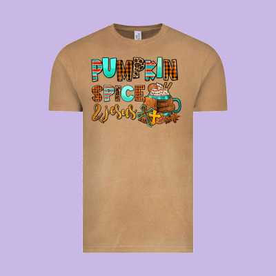 Pumpkin Spice And Jesus Vintage Tee Designed By Adodesignshop