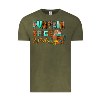 Vintage Olive pumpkin spice and jesus Vintage Tee - AdoDesignShop