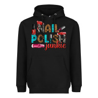 Black nail polish junkie bbs Heavyweight Hoodie - BundleAndBundleShop