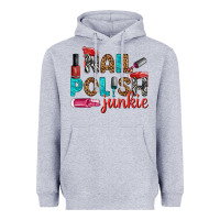 Heather Grey nail polish junkie bbs Heavyweight Hoodie - BundleAndBundleShop