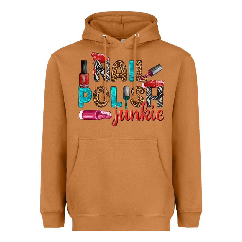 Nail Polish Junkie Bbs Heavyweight Hoodie by BundleAndBundleShop | Teevron